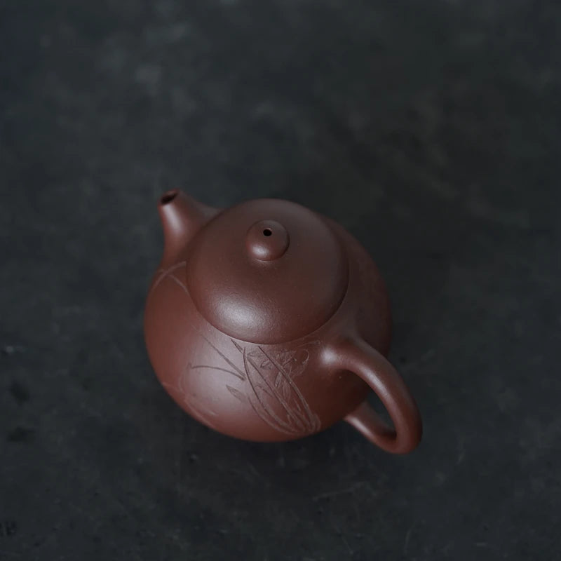 Zen Yuantang Yixing Handmade Purple Clay Pot Kombucha Teapot Sketch Pot Raw Ore Bottom Trough Height Wentan Teapot