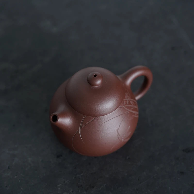 Zen Yuantang Yixing Handmade Purple Clay Pot Kombucha Teapot Sketch Pot Raw Ore Bottom Trough Height Wentan Teapot