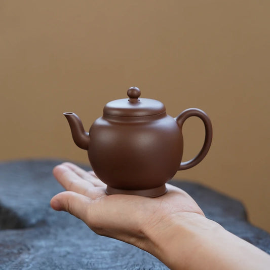 Zen Yuantang Yixing Handmade Purple Clay Pot No. 4 Jingyuan Mine Old Yixing Clay Retro Chinese Style Nanzhou Gaoshi Pot