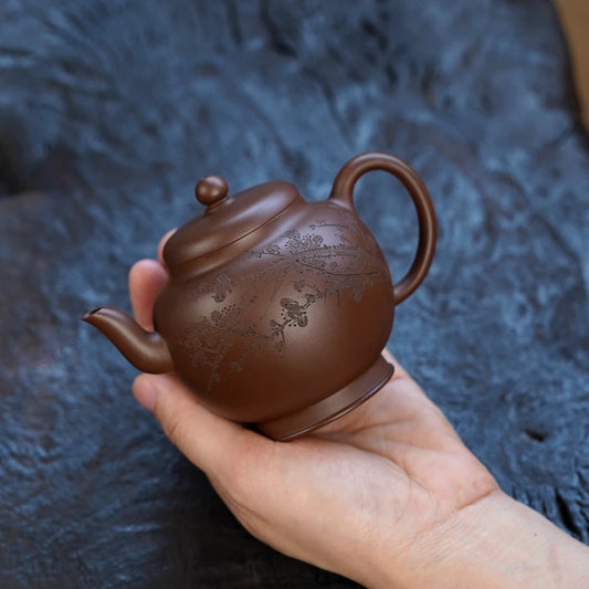 Zen Yuantang Yixing Handmade Purple Clay Pot No. 4 Jingyuan Mine Old Yixing Clay Retro Chinese Style Nanzhou Gaoshi Pot