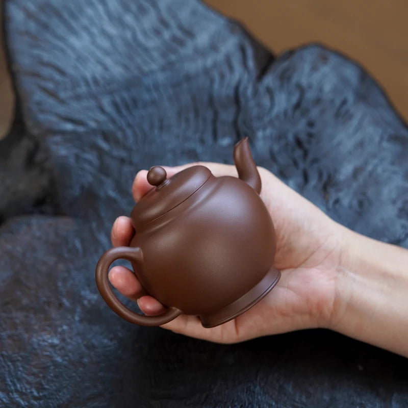 Zen Yuantang Yixing Handmade Purple Clay Pot No. 4 Jingyuan Mine Old Yixing Clay Retro Chinese Style Nanzhou Gaoshi Pot