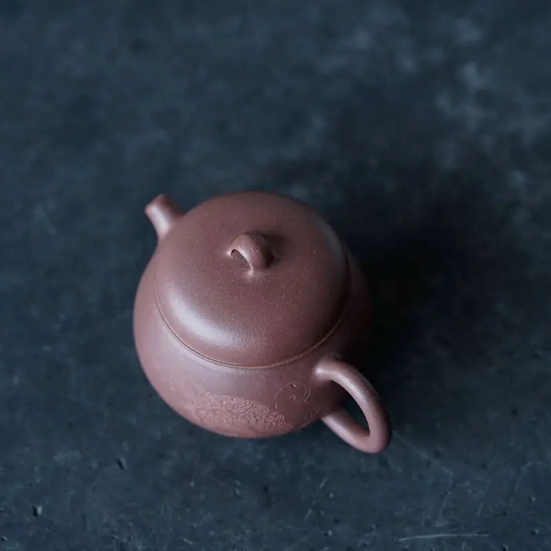 Zen Yuantang Yunyou Original Design Kung Fu Teapot Sketch Pot Yixing Handmade Purple Clay Pot Raw Ore Purple Clay