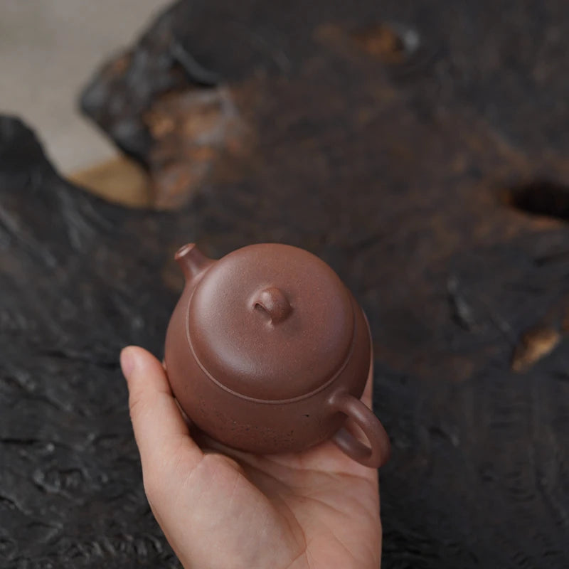 Zen Yuantang Yunyou Original Design Kung Fu Teapot Sketch Pot Yixing Handmade Purple Clay Pot Raw Ore Purple Clay