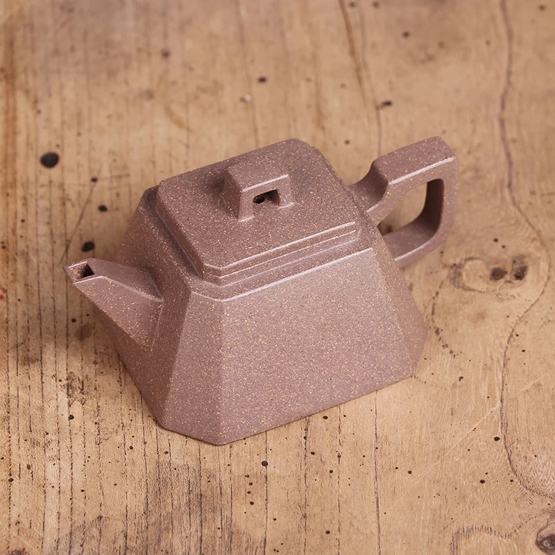 |chang, yixing recommended pure manual colorful period of mud square Angle of smoke pot artist Fan Weiming all handmade
