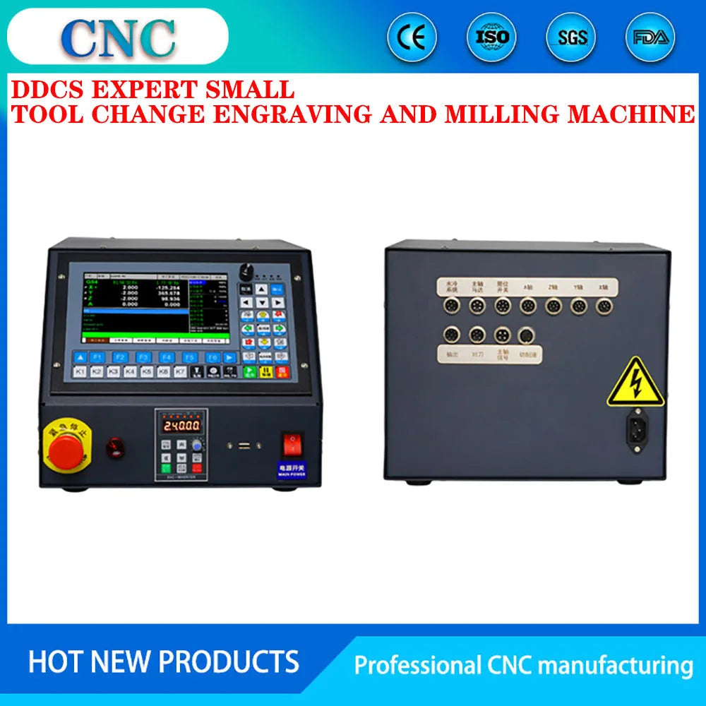 ddcs-expert CNC 3AXIS engraving machine small automatic tool change precision engraving machine processing with knife library