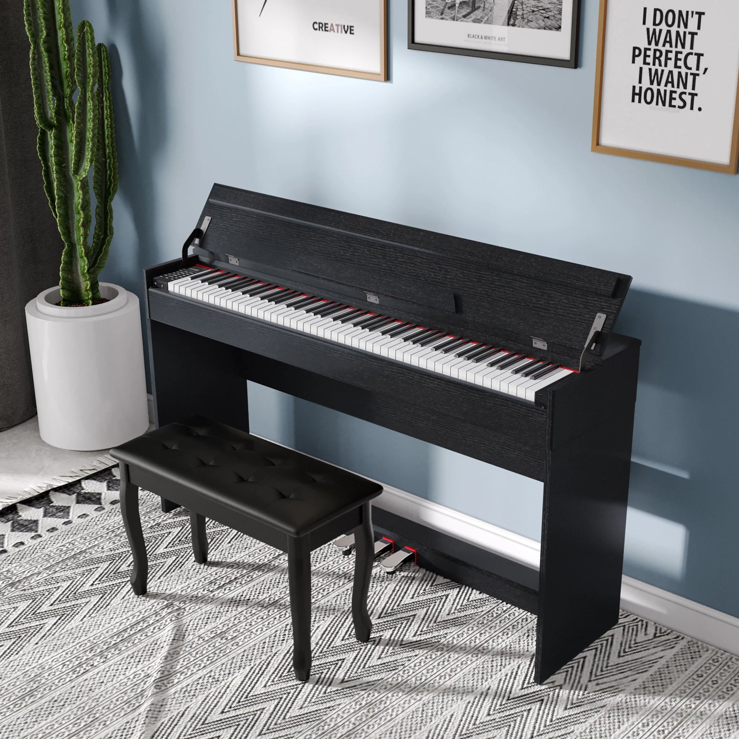 digital piano 88 weighted keys digital piano electric piano midi controller keyboard