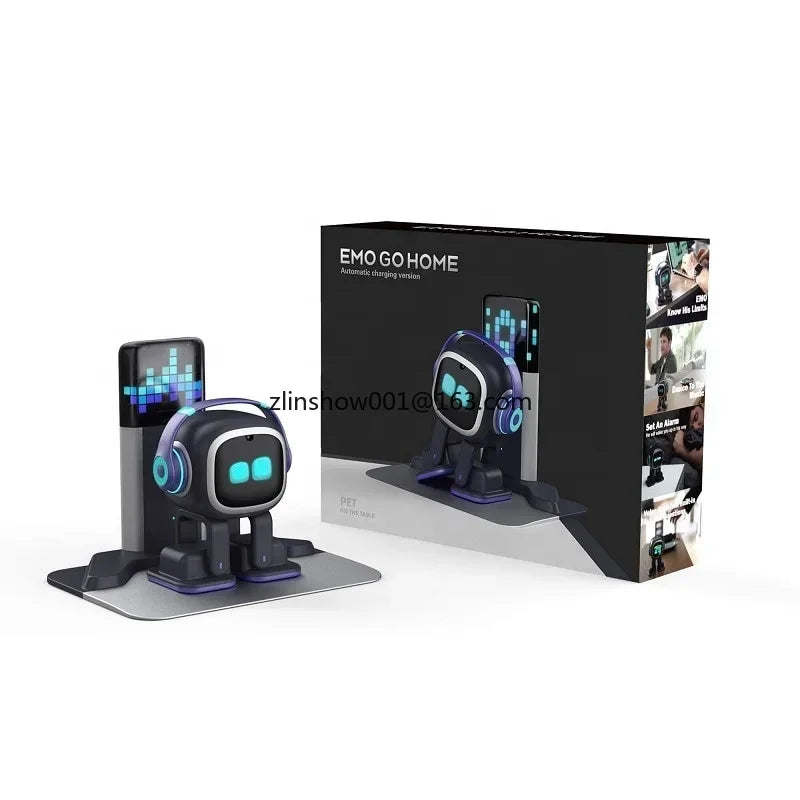 emo Robot Intelligent emotional interactive voice ai Desktop children accompany pet vector robot
