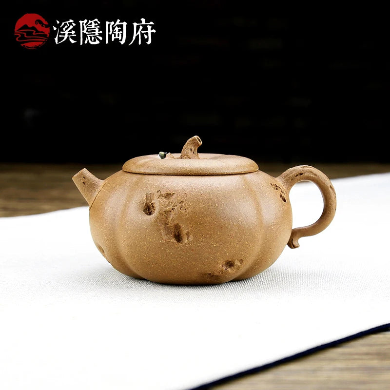 |hidden TaoFu boutique yixing are recommended by the manual kung fu tea set period of mud pumpkin pot of the teapot