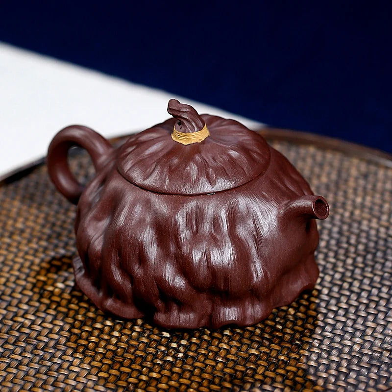 |hidden TaoFu yixing are recommended by Liao Qingqing lotus POTS all hand lotus seed undressed ore teapot the teapot