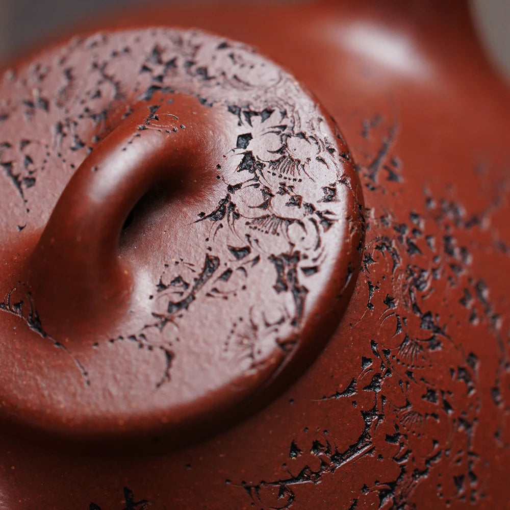 |high-grade Yixing purple clay pot Master Zhang Yechun handmade raw ore bottom trough clear tea pot ziye ladle pot