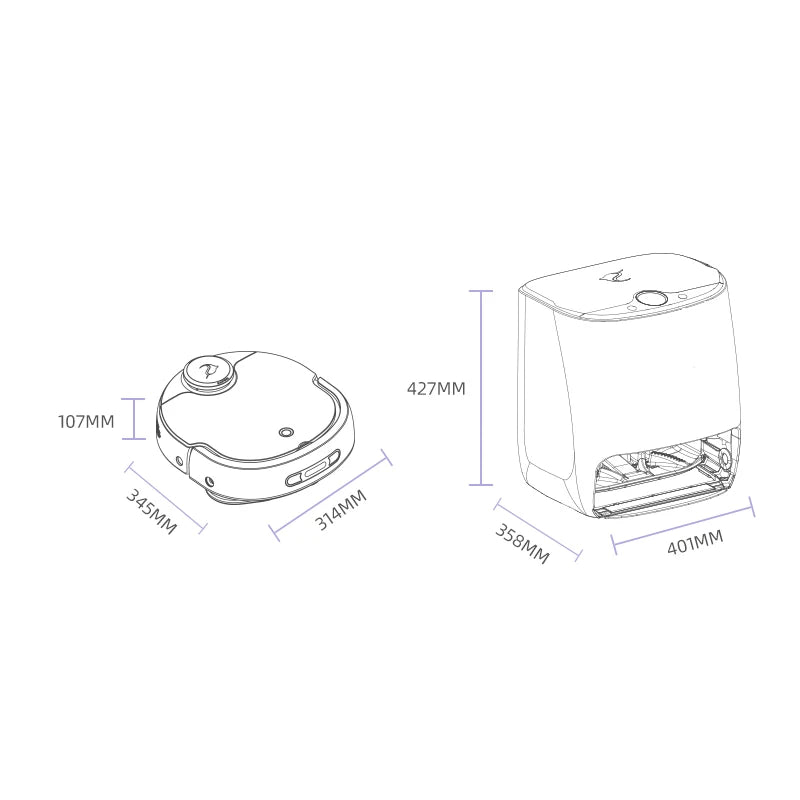 intelligent sweeping Mopping robot, no-washing mop