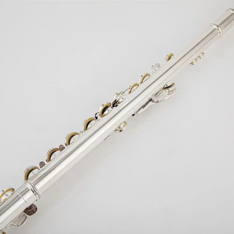MMOOKA muramatsu Flute Professional Cupronickel Opening C Key 16 Hole Flute Silver Plated Musical Instruments With Case and Accessories