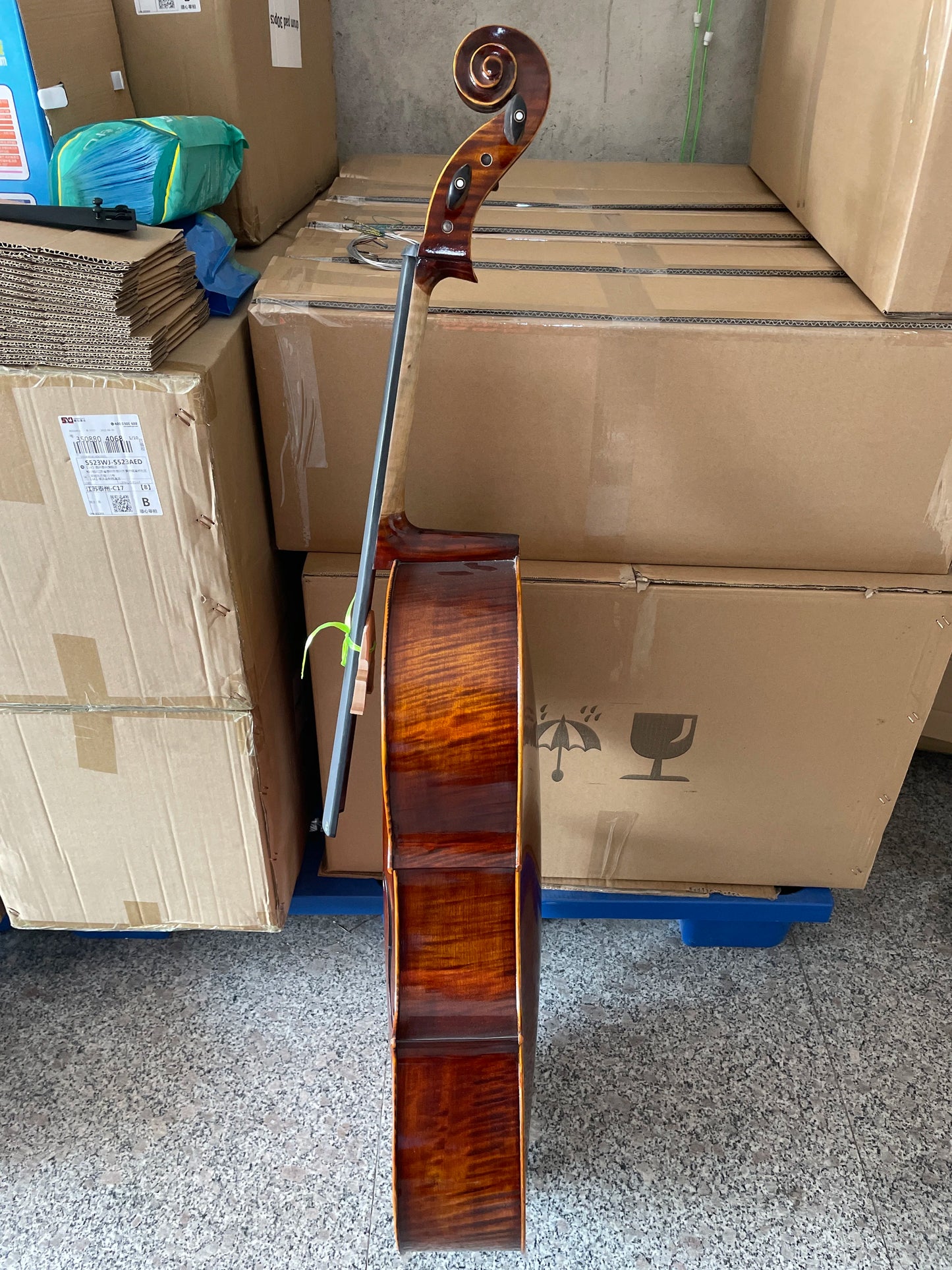 MMOOKA purely handmade Retro antique Cello 4/4 Natural Flamed Grade AAA Spruce Panel Violon Cello Musical Instruments With accessories