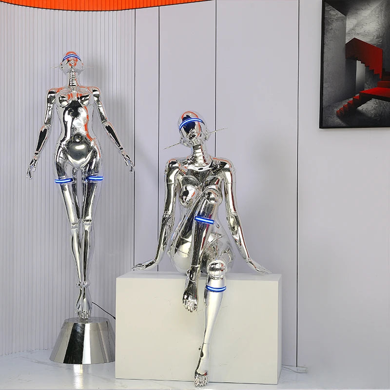 sculptureAbstract Character Art Sculpture Light Luxury Living Room, Entrance Decoration, Sales Office, Home Creativity, High Gra