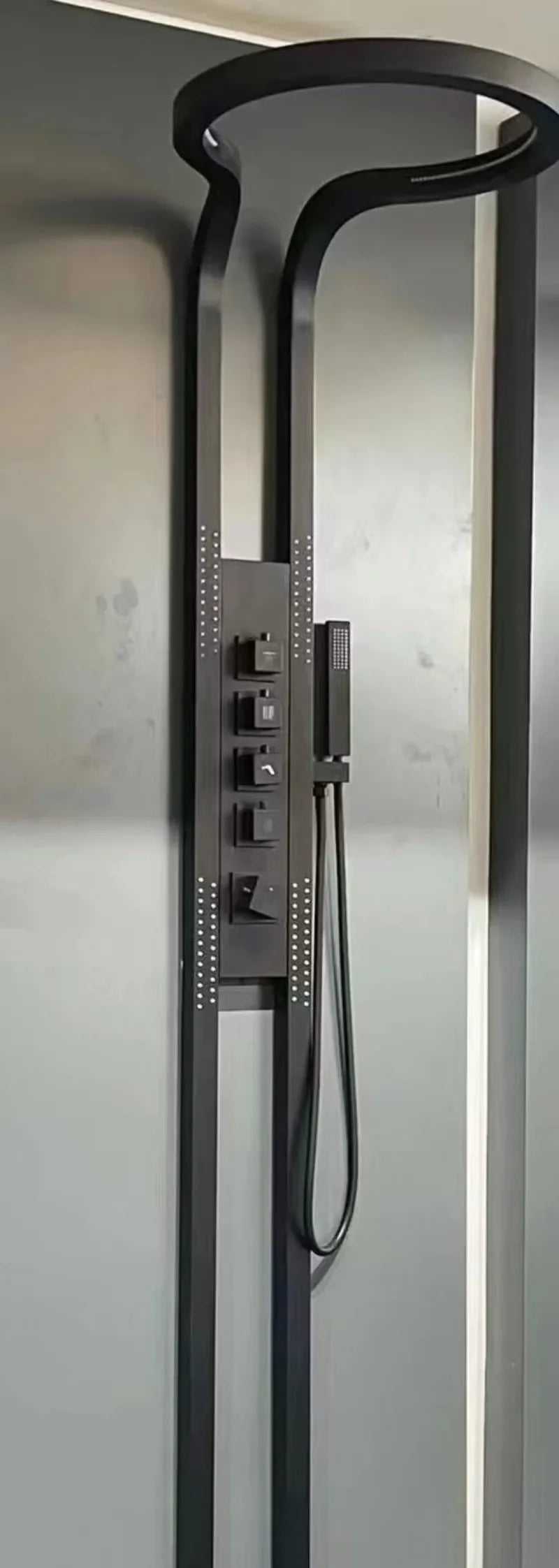 trend Rainfall Piano Key Hot And Cold Sprinkler Massage shower Sets System Panel
