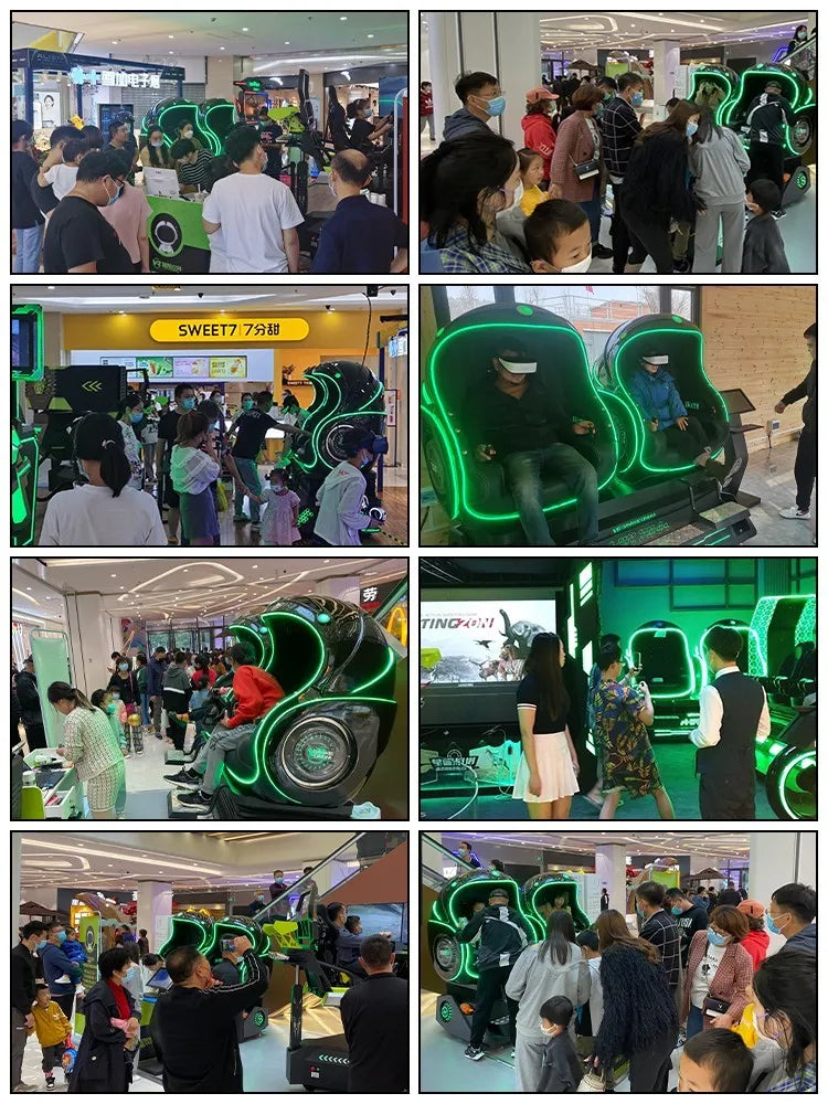 virtual reality experience hall game equipment all-in-one machine, two person egg chair, large body feeling game machine