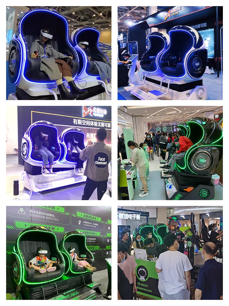 virtual reality experience hall game equipment all-in-one machine, two person egg chair, large body feeling game machine