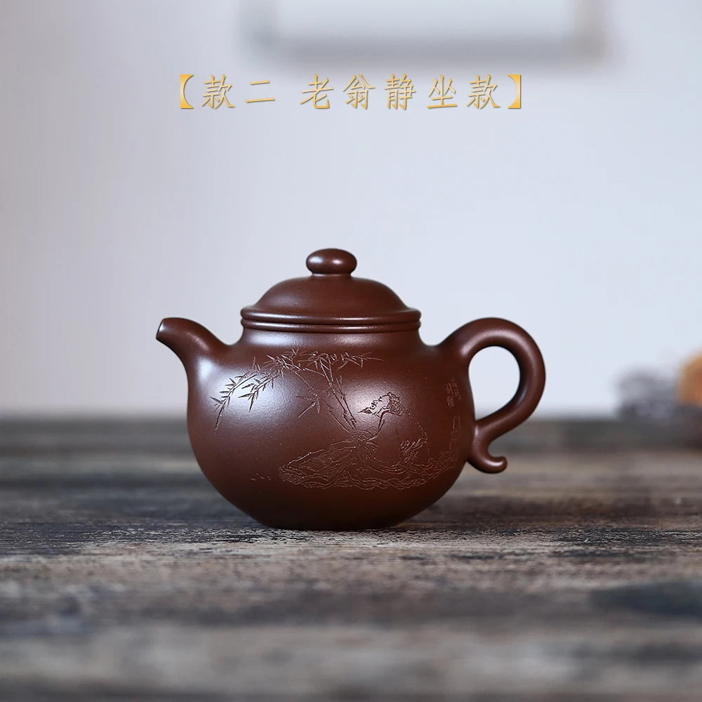 |yixing are recommended by Malaysia is pure manual kung fu teapot undressed ore qing lotus seed pot of of bottom chamfer