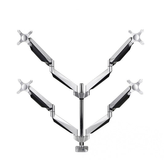 MMOOKA High-End Full Motion Quad LCD Computer Screen Monitor Holder Rotating Screen Desktop Computer Mount Monitor Arms monitor holder