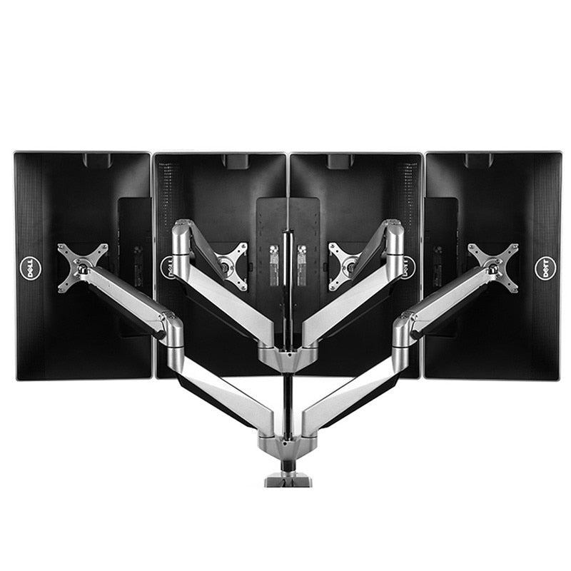MMOOKA High-End Full Motion Quad LCD Computer Screen Monitor Holder Rotating Screen Desktop Computer Mount Monitor Arms monitor holder