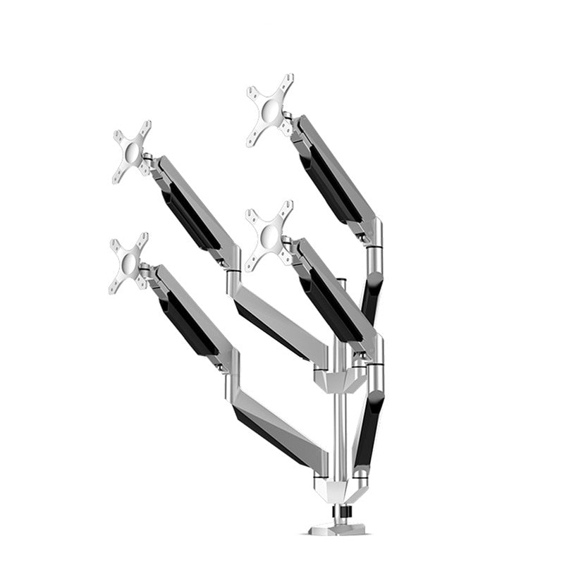 MMOOKA High-End Full Motion Quad LCD Computer Screen Monitor Holder Rotating Screen Desktop Computer Mount Monitor Arms monitor holder