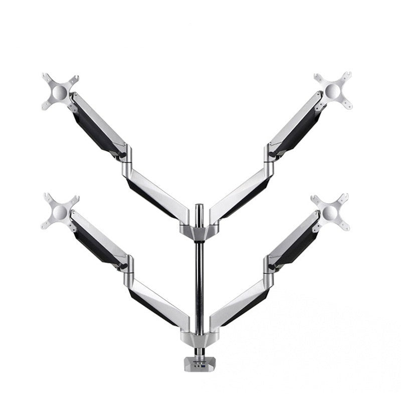 MMOOKA High-End Full Motion Quad LCD Computer Screen Monitor Holder Rotating Screen Desktop Computer Mount Monitor Arms monitor holder