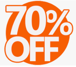 70% discount