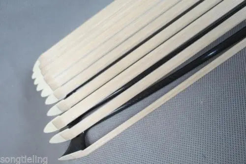 MMOOKA 10pcs of best plaid master black Carbon fiber CELLO bow 4/4 #7207