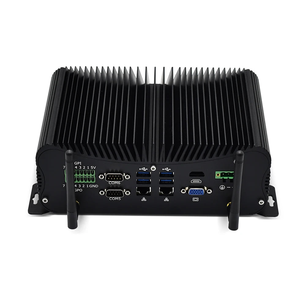 11th Gen Intel i7 1165G7 i5 1135G7 Fanless Mini PC Rugged Industrial Computer 6*COM 2*2.5G i225-V B3 LAN 8*USB GPIO HDMI VGA