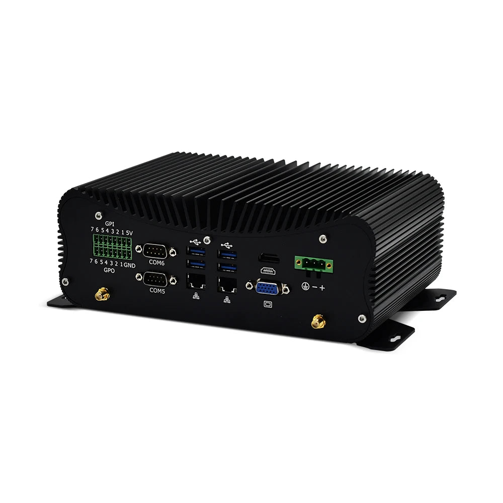 11th Gen Intel i7 1165G7 i5 1135G7 Fanless Mini PC Rugged Industrial Computer 6*COM 2*2.5G i225-V B3 LAN 8*USB GPIO HDMI VGA