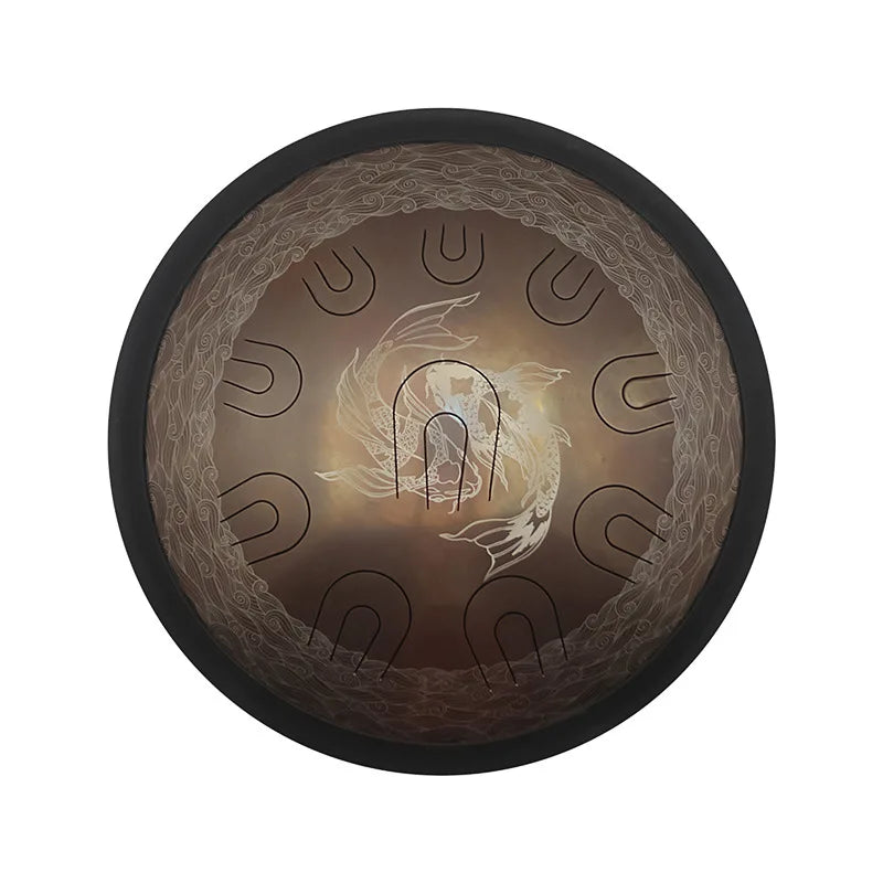 Electronic musical instruments 18 Inch Tongue Drum Small Steel Tongue Drum Professional Relaxation Music Instrument Accessories Percussion Hand Drum Instrument