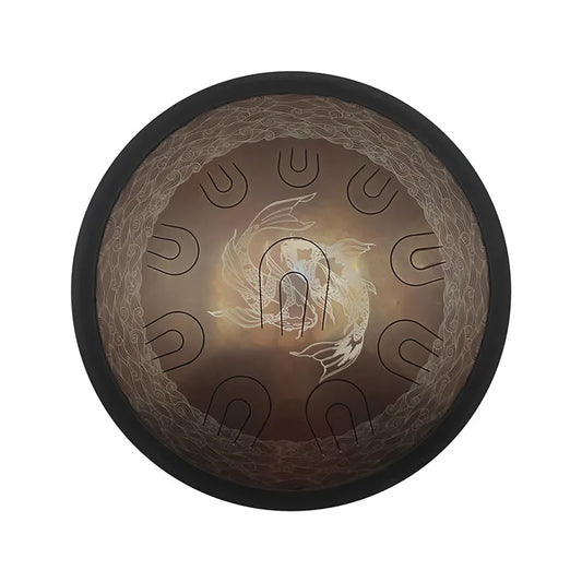 Electronic musical instruments 18 Inch Tongue Drum Small Steel Tongue Drum Professional Relaxation Music Instrument Accessories Percussion Hand Drum Instrument