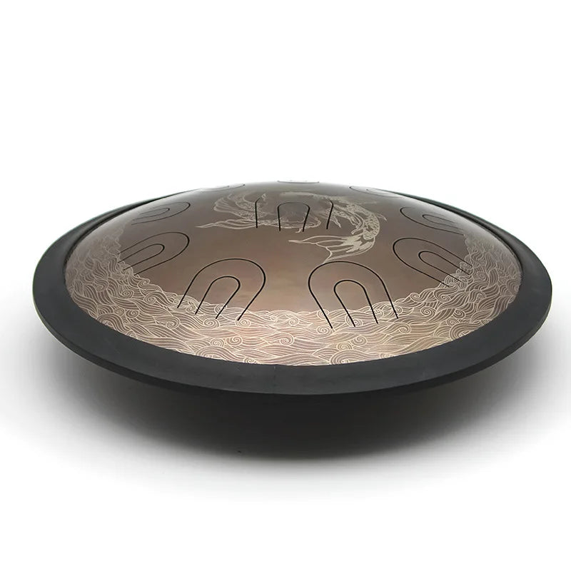 Electronic musical instruments 18 Inch Tongue Drum Small Steel Tongue Drum Professional Relaxation Music Instrument Accessories Percussion Hand Drum Instrument