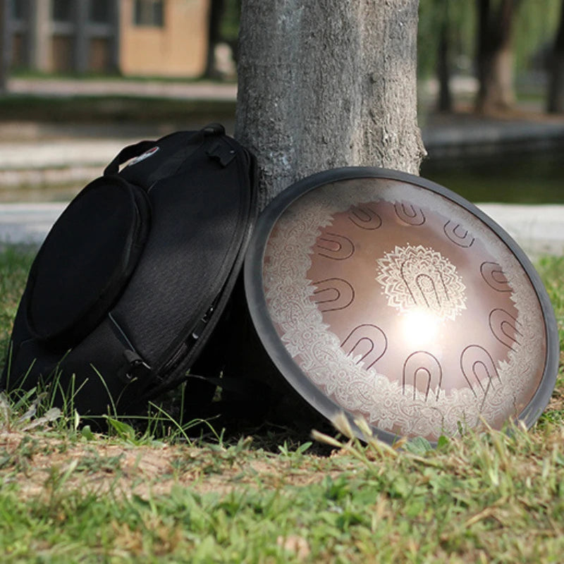 Electronic musical instruments 18 Inch Tongue Drum Small Steel Tongue Drum Professional Relaxation Music Instrument Accessories Percussion Hand Drum Instrument