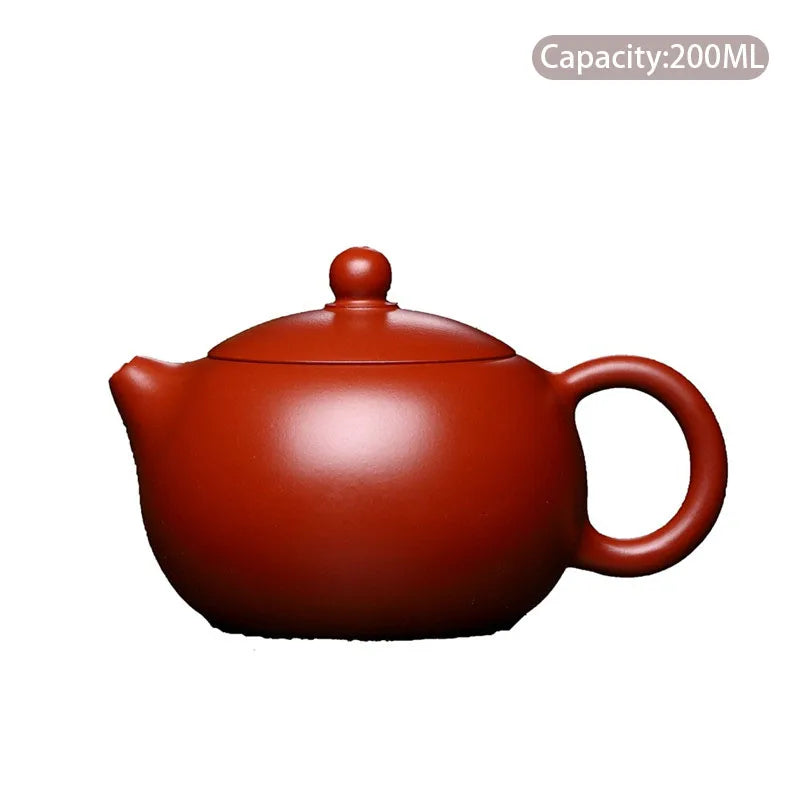 200ml Authentic Yixing Purple Clay Teapots Raw Ore Dahongpao xishi Tea Pot home Filter Beauty Kettle Chinese Tea Set Gifts