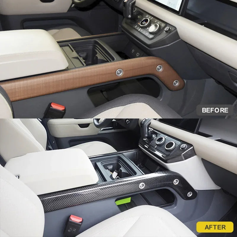 2020 20201 2022 2023 Land Rover Defender High quality carbon fiber camouflage decorative strip for central control armrest