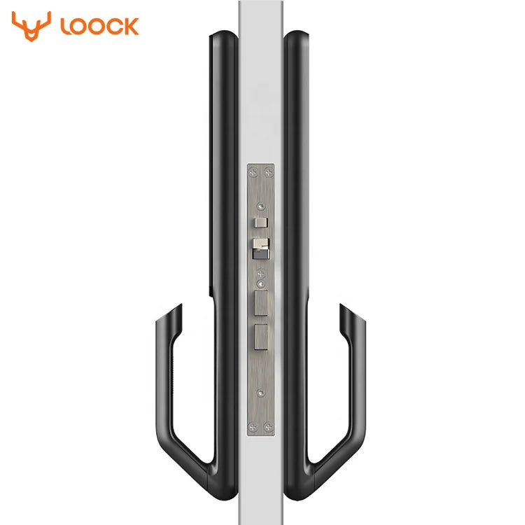2022 Hot Sell Home Security Aluminum Alloy Electronic Intelligent Wooden Digital Door Lock Fingerprint  Smart s
