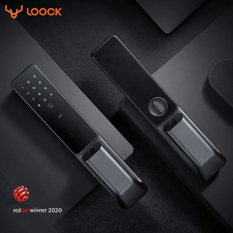 2022 Hot Sell Home Security Aluminum Alloy Electronic Intelligent Wooden Digital Door Lock Fingerprint  Smart s