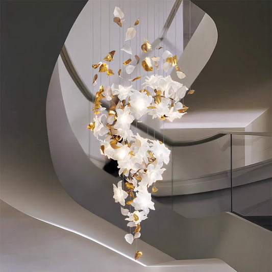 2023 Crystal Flower Chandelier Ceiling Chandelier Luxury Pendant Light for Bedroom Living Room Villa Home Decor Hanging Lighting