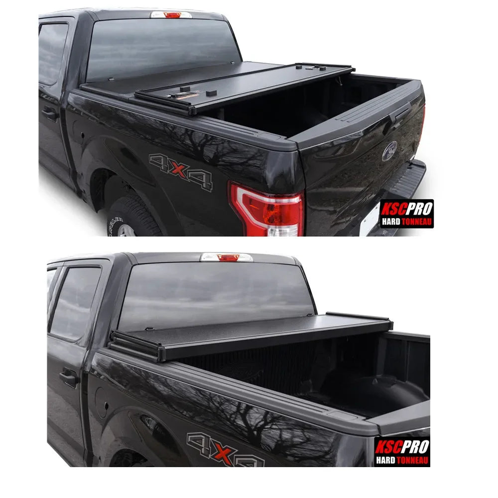 2023 High Quality truck tonneau cover Hard Tri Fold for Ram Silverado F150 Sierra Tundra Tacoma