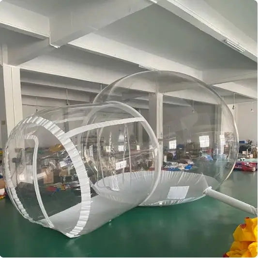 2024 Hot Sale Clear Dome Inflatable Bubble Tent With Balloon Outdoor Air Glamping Transparent Bubble House For Birthday Party