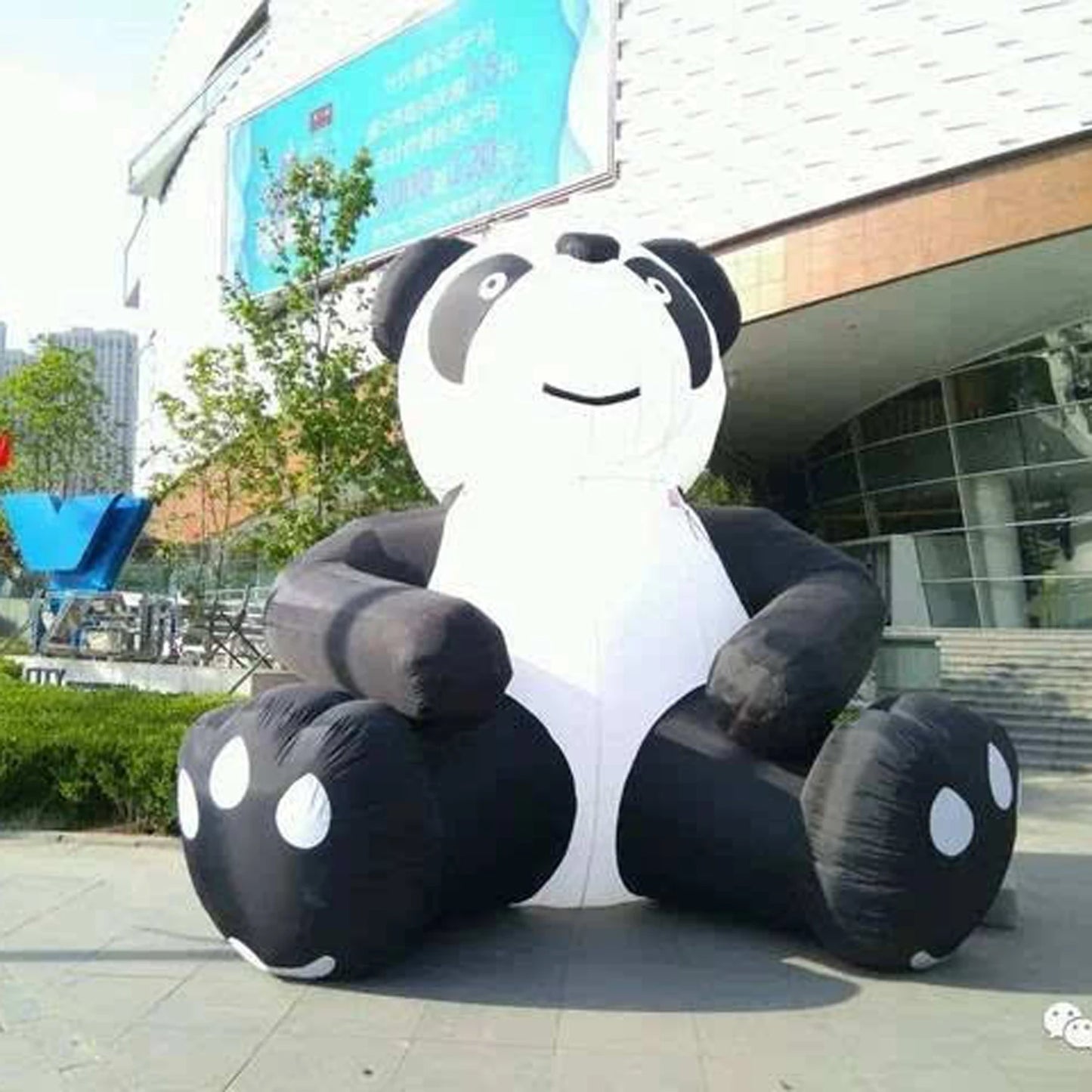 2024hot Sale Custom Cute Campaign Decorated Giant Inflatable Panda Commercial Inflatable Cartoon Mascot For Business Advertising