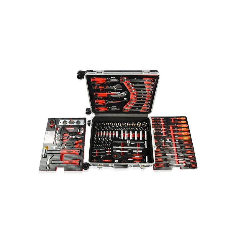 238 Stück Aluminium Trolley Case Werkzeugset Silver House Repair Kit Set Haushalts handwerkzeug Set