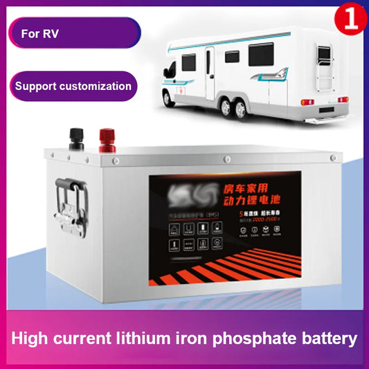 24V RV LiFePo4 Lithium Battery Outdoor Large Capacity 100AH 200AH 300AH 400AH 500AH 600AH 800AH Solar Charging