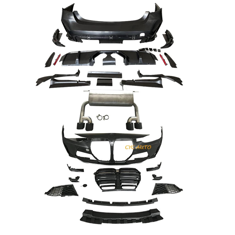 3 series F30 bodykit For  F30 upgrade G82 M4 bumper with Exhaust grille car bumper body kit
