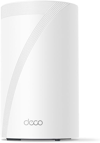 TP-Link Tri-Band WiFi 7 BE10000 Whole Home Mesh System (Deco BE63) | 6-Stream 10 Gbps | 4 × 2.5G Ports Wired Backhaul, 4× Smart Internal Antennas | VPN, AI-Roaming, MU-MIMO, HomeShield (3-Pack)