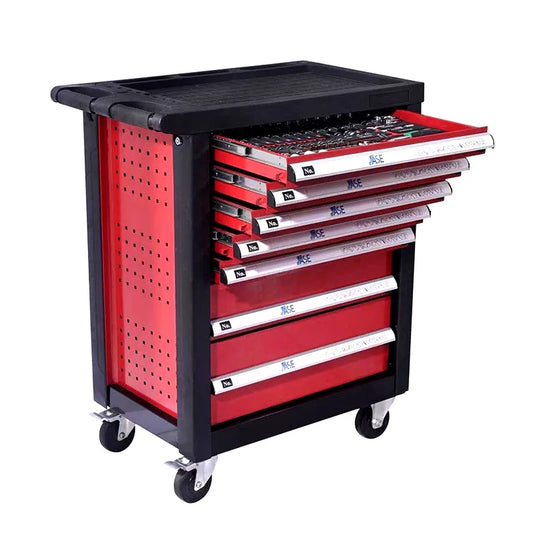352Pcs Werkzeugset Rolling Box Heavy Duty 7 Schubladen Werkzeugs chrank Wagen Garage Werkstatt Garage Werkzeug kasten Mit Autore