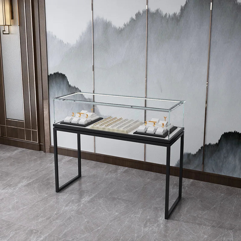 3Jewelry display cabinet jewelry cabinet antique jade glass boutique display rack cabinet storefront shop counter shelf