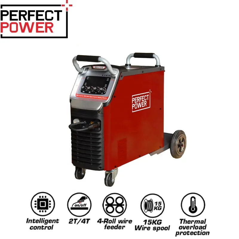 3PH 380V MIG-250TD MIG MAG IGBT INVERTER WELDING MACHINE Standard equipped with cylinder rack 2T/4T function 15kg wire spool