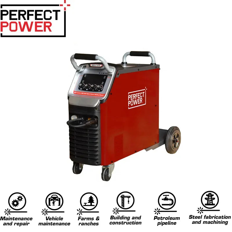 3PH 380V MIG-250TD MIG MAG IGBT INVERTER WELDING MACHINE Standard equipped with cylinder rack 2T/4T function 15kg wire spool